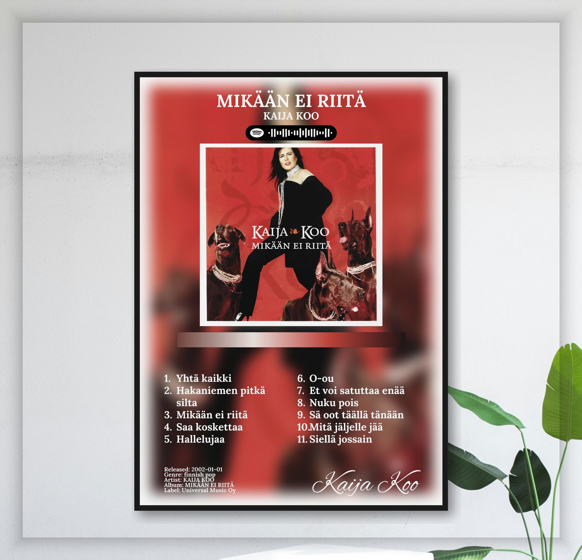 Mikään Ei Riitä - Wall Mockup