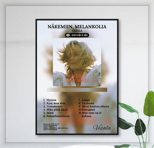 Näkemiin Melankolia - Wall Mockup