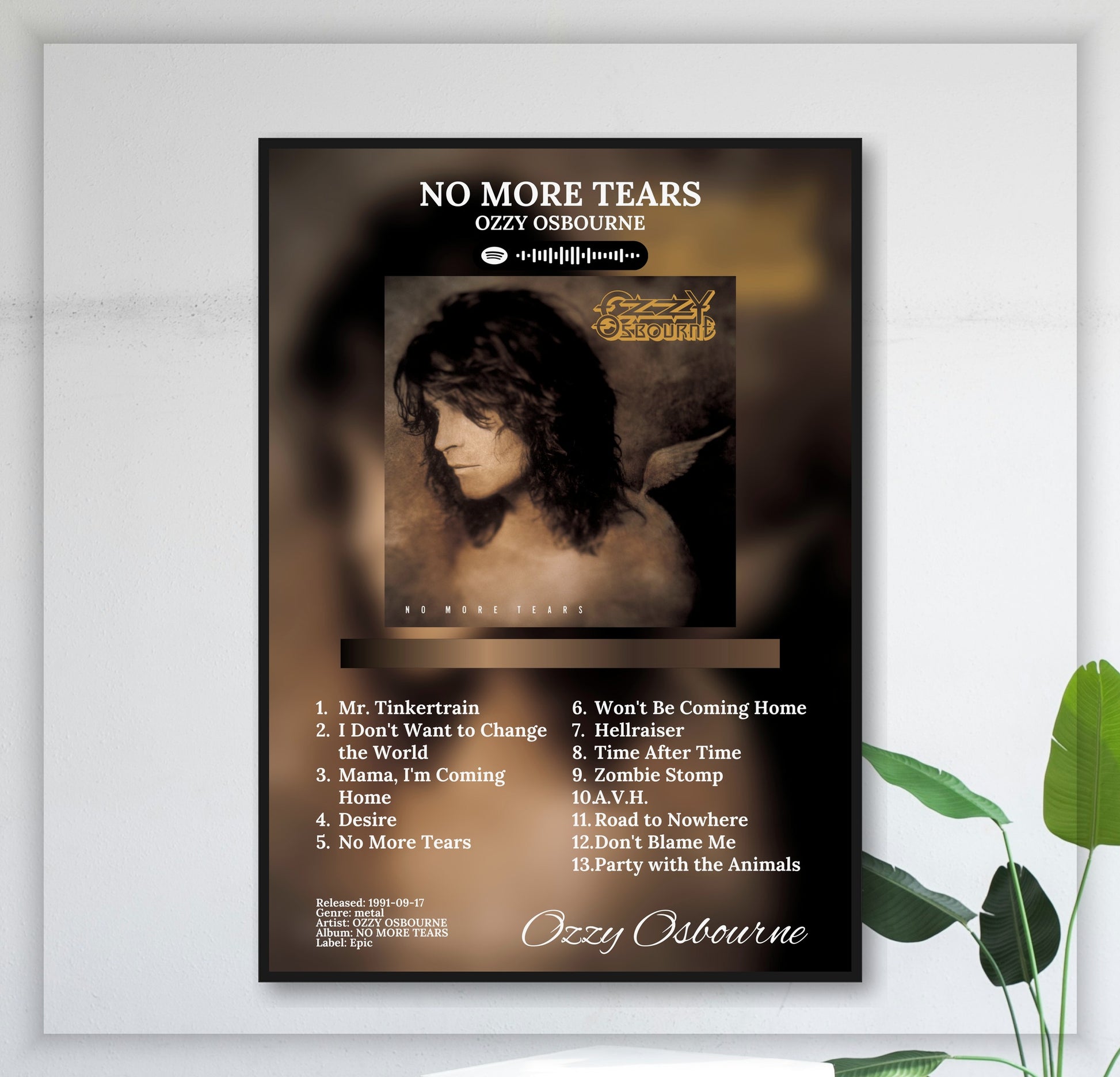 No More Tears - Wall Mockup