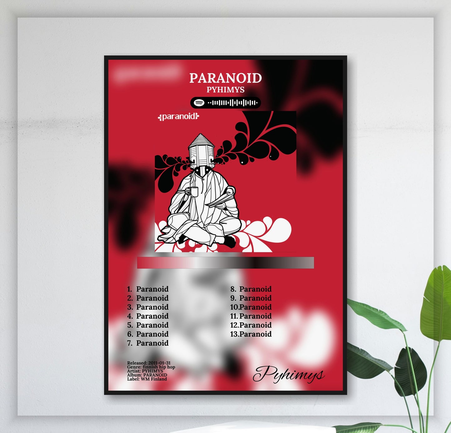 Paranoid - Wall Mockup