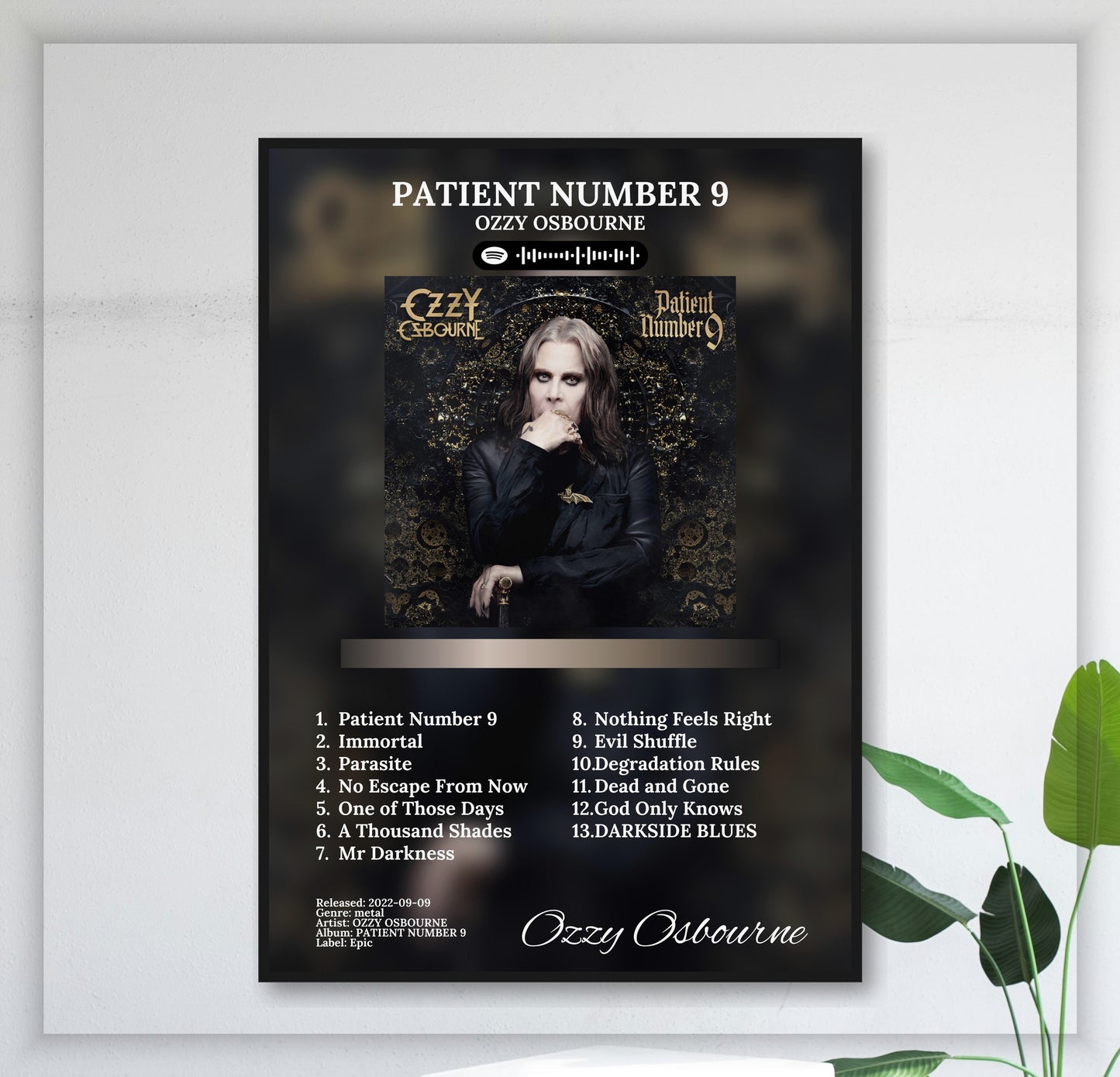 Patient Number 9 - Wall Mockup