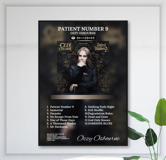 Patient Number 9 - Wall Mockup