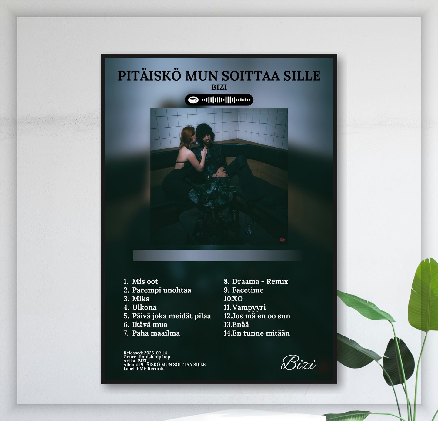 Pitäiskö Mun Soittaa Sille - Wall Mockup