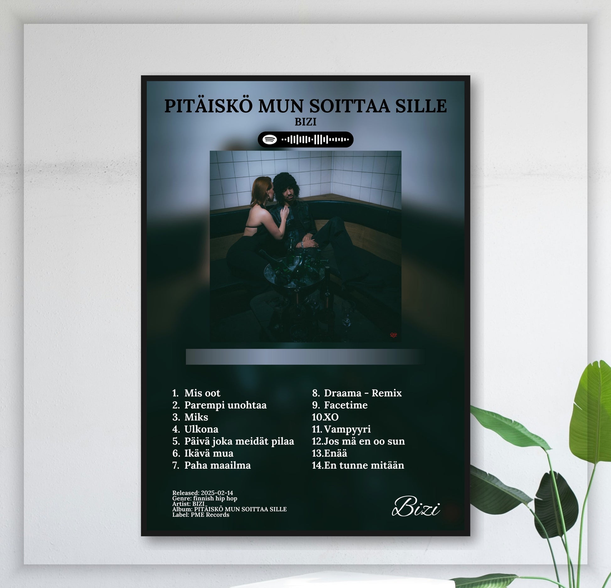 Pitäiskö Mun Soittaa Sille - Wall Mockup