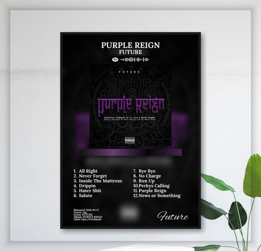 Purple Reign - Wall Mockup