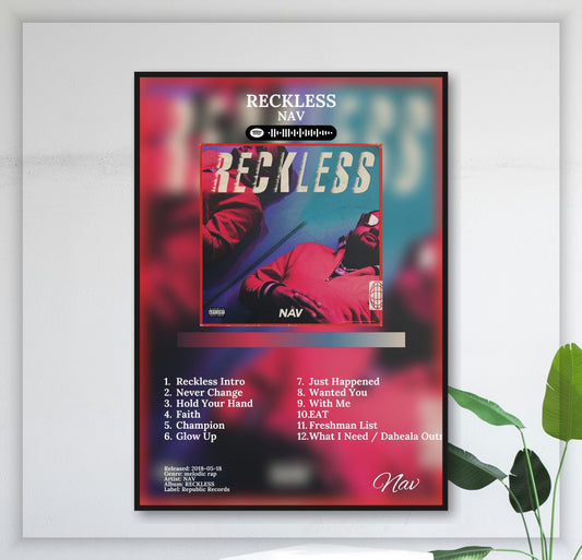 Reckless - Wall Mockup