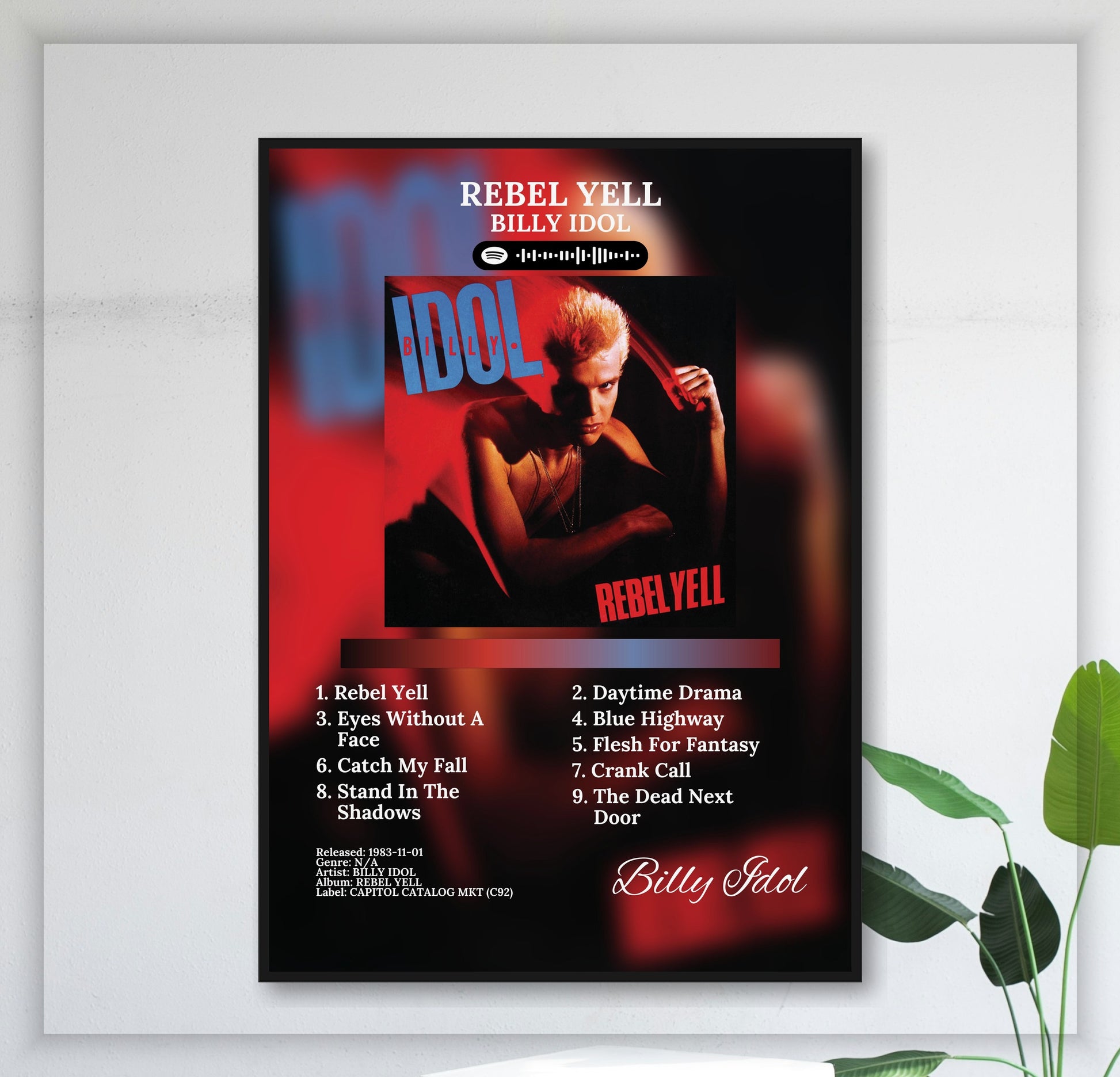 Rebel Yell - Wall Mockup