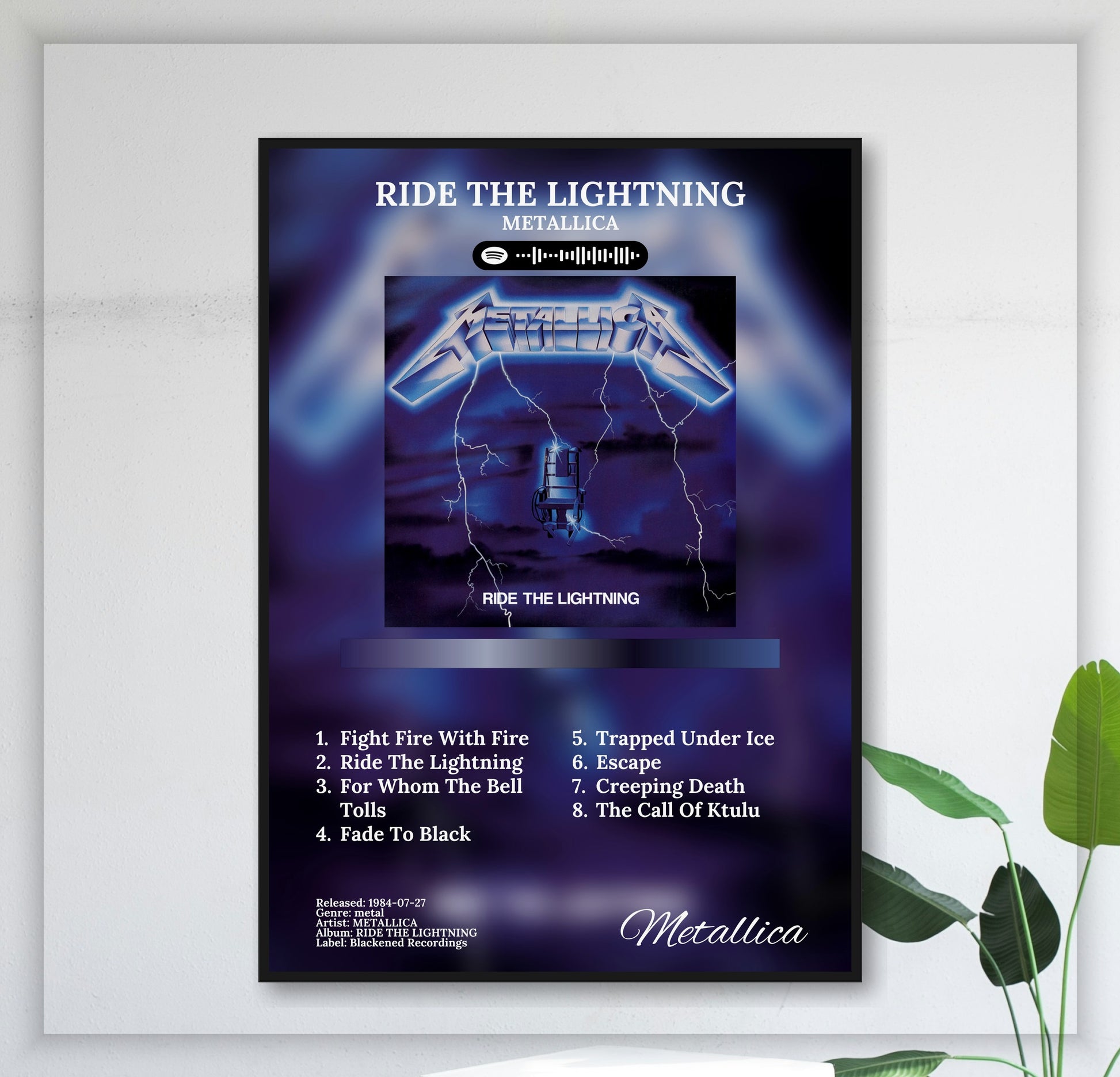 Ride The Lightning - Wall Mockup