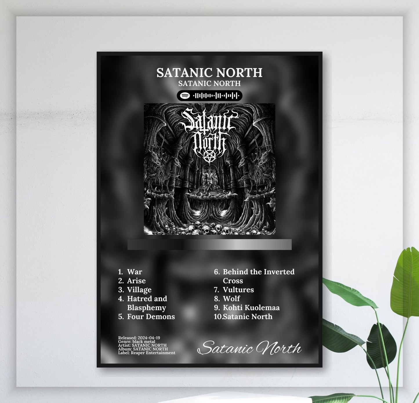 Satanic North - Wall Mockup