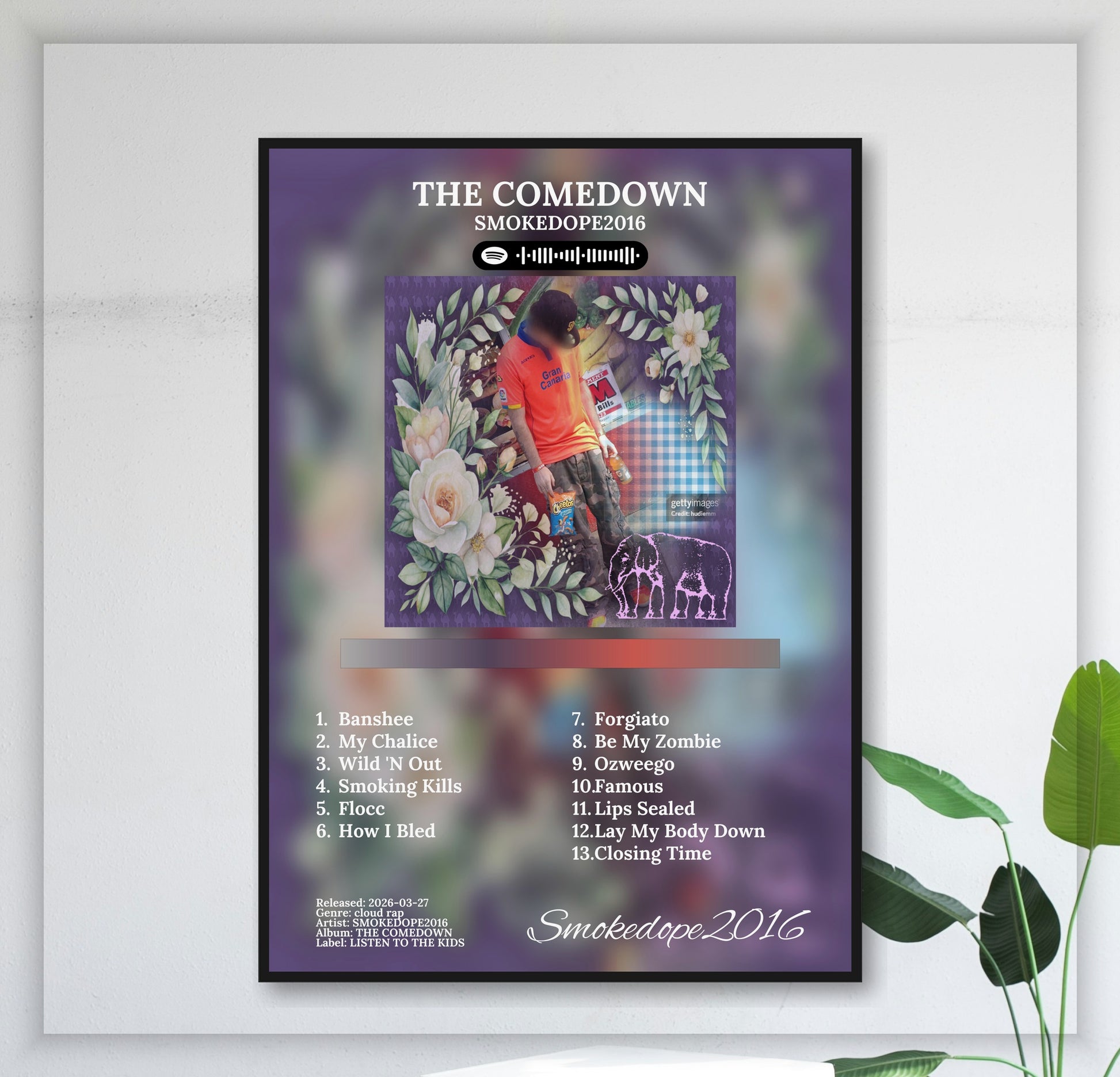 The Comedown - Wall Mockup