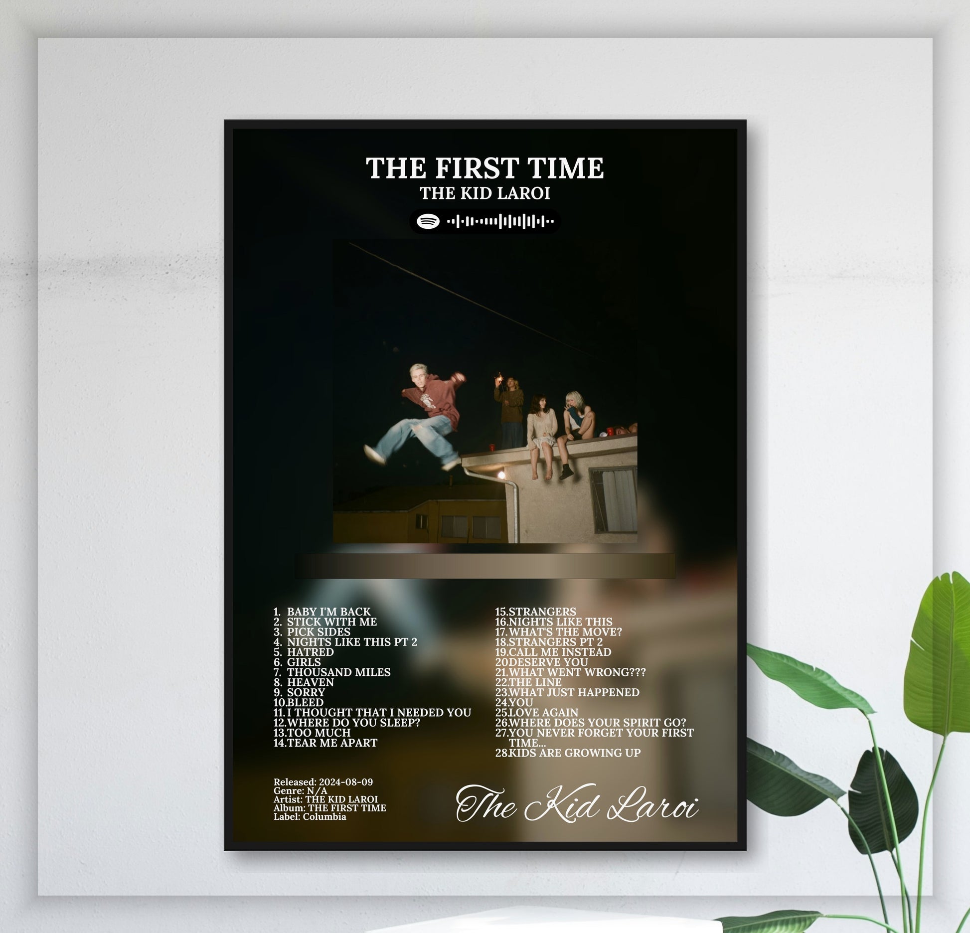 The First Time - Wall Mockup
