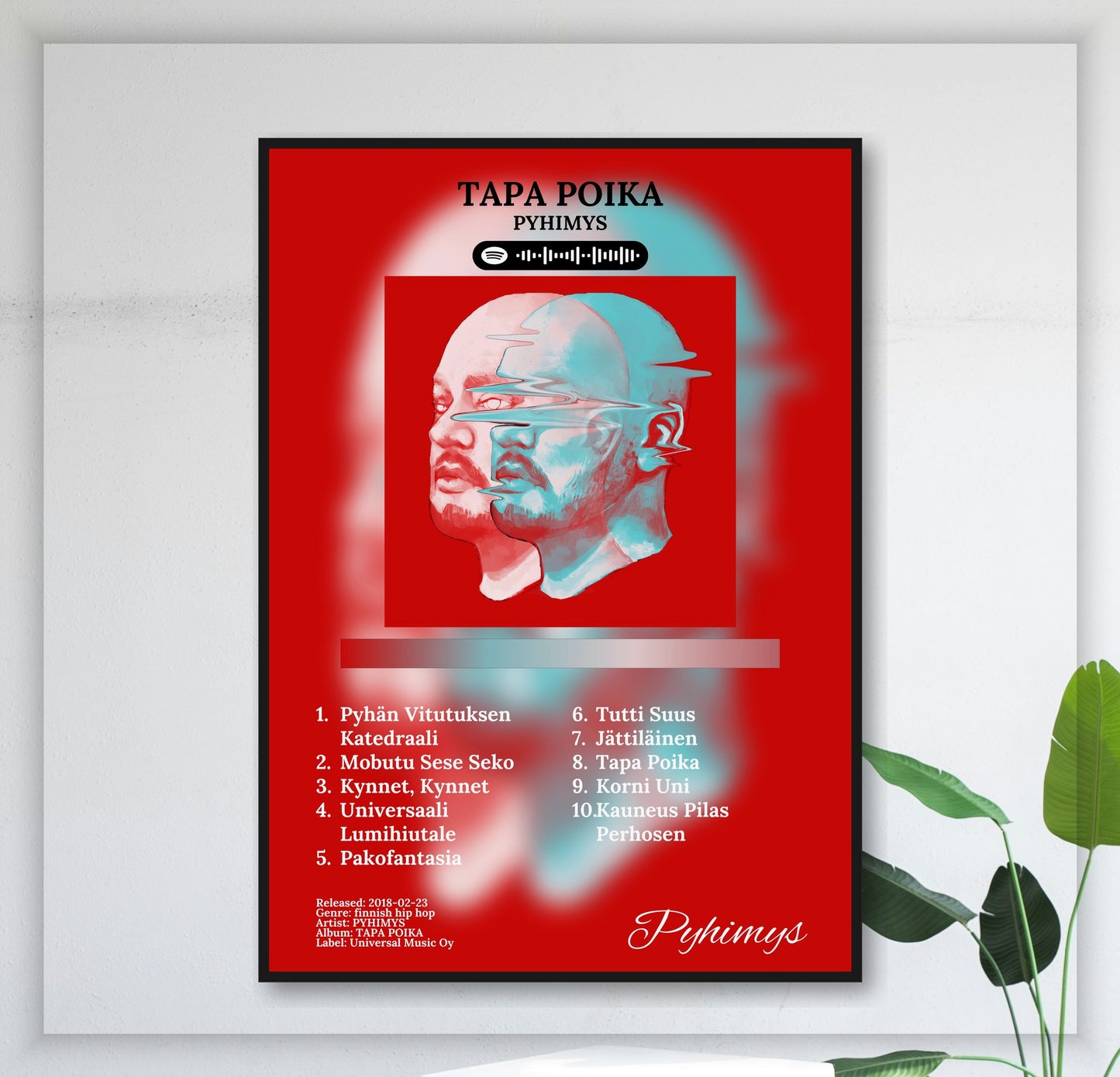 Tapa Poika - Wall Mockup