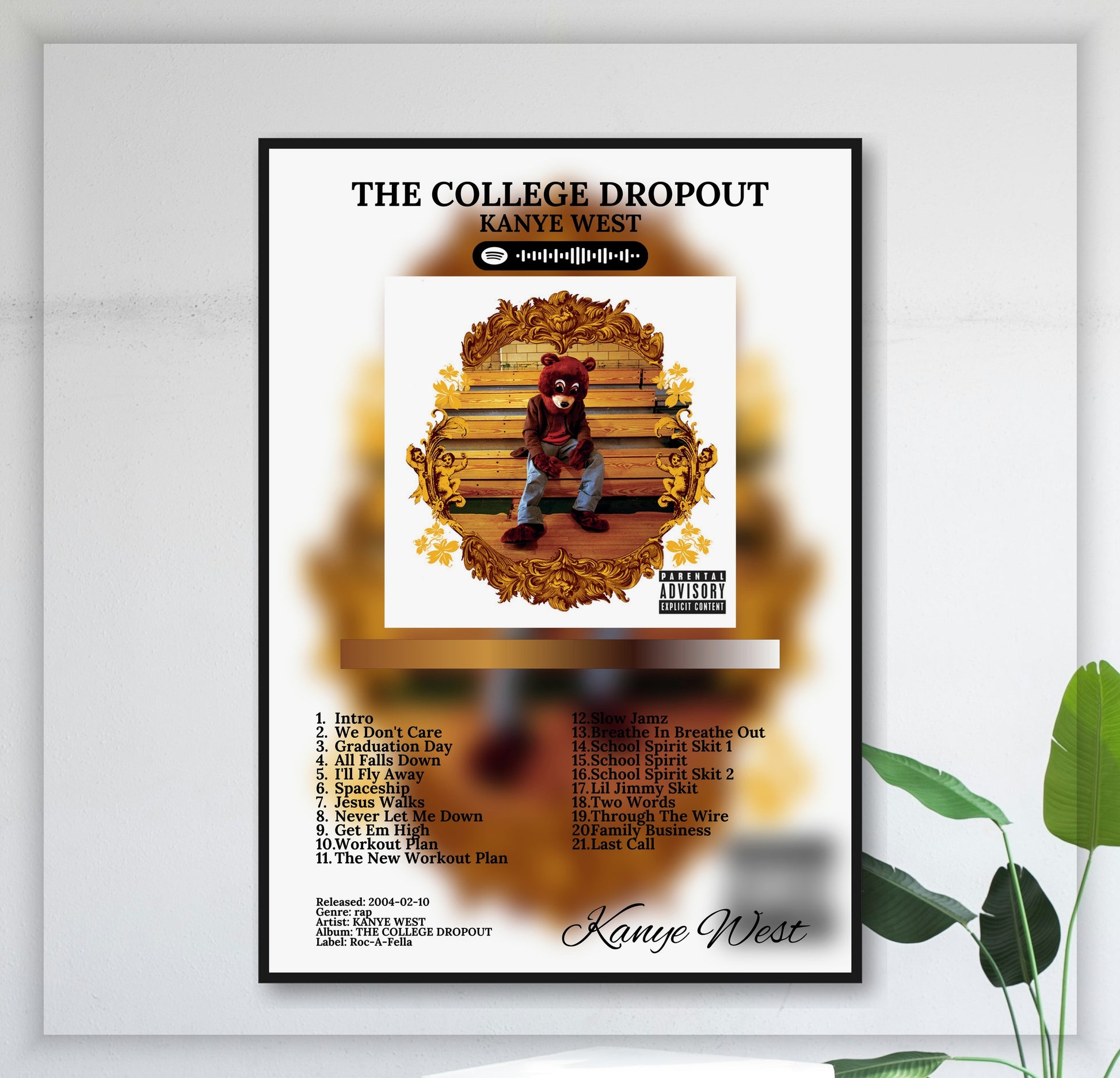 The College Dropout - Wall Mockup