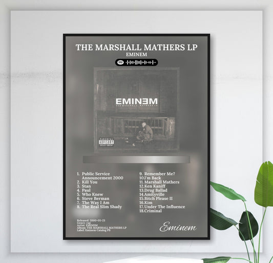 The Marshall Mathers Lp - Wall Mockup