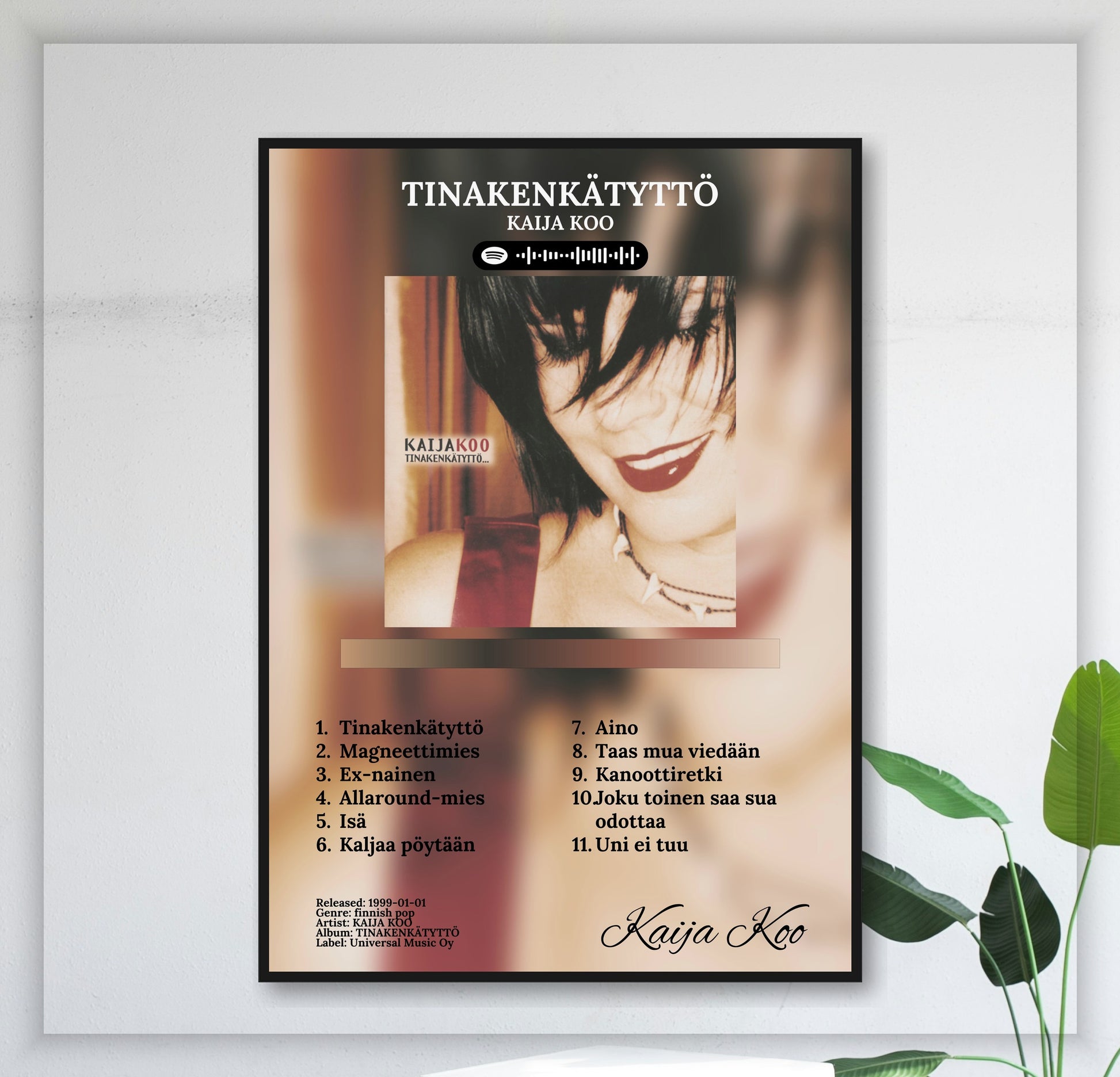 Tinakenkätyttö - Wall Mockup