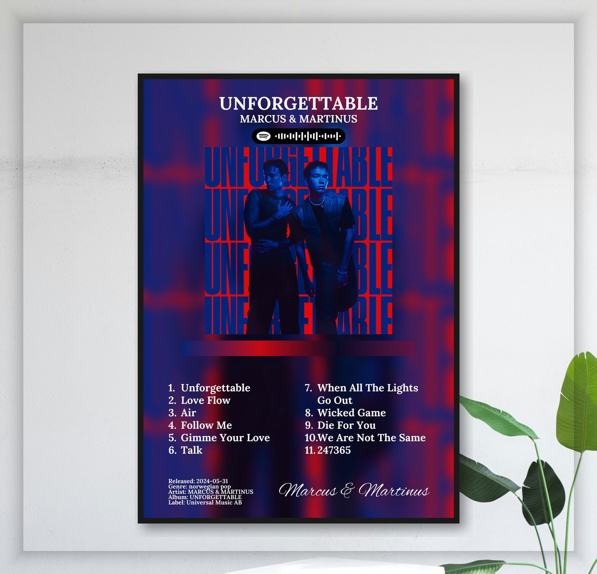 Unforgettable - Wall Mockup