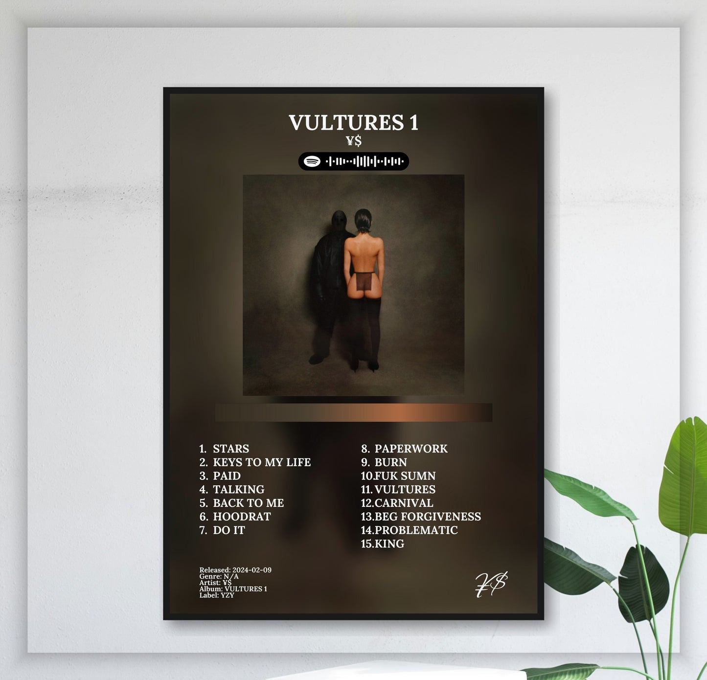 Vultures 1 - Wall Mockup