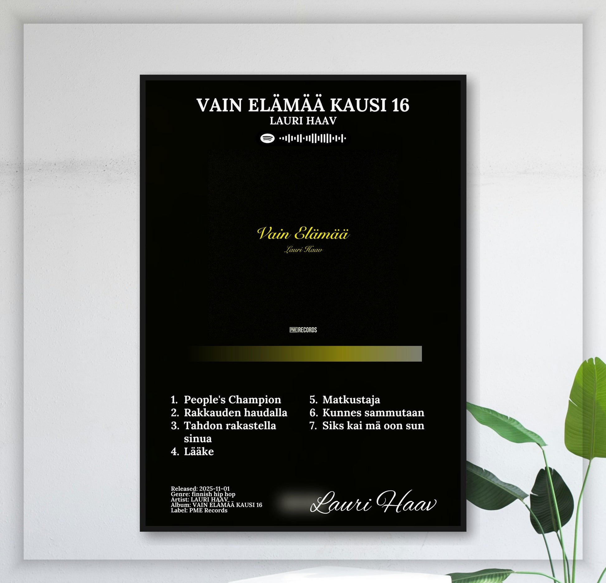Vain Elämää Kausi 16 - Wall Mockup