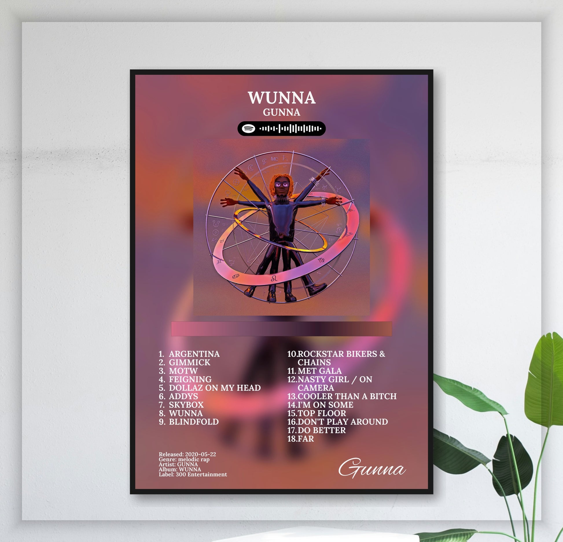 Wunna - Wall Mockup