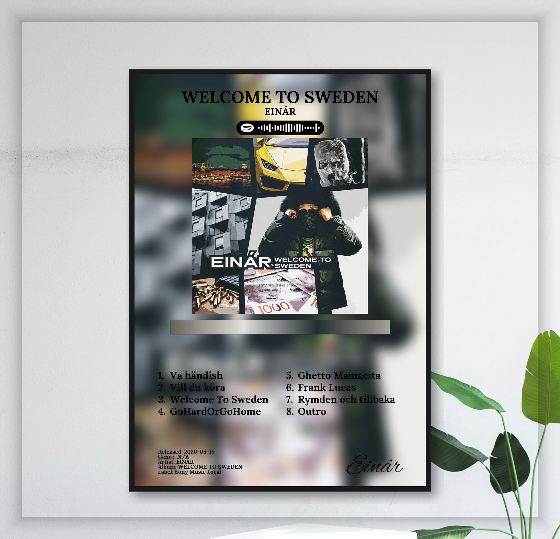 Welcome To Sweden - Wall Mockup