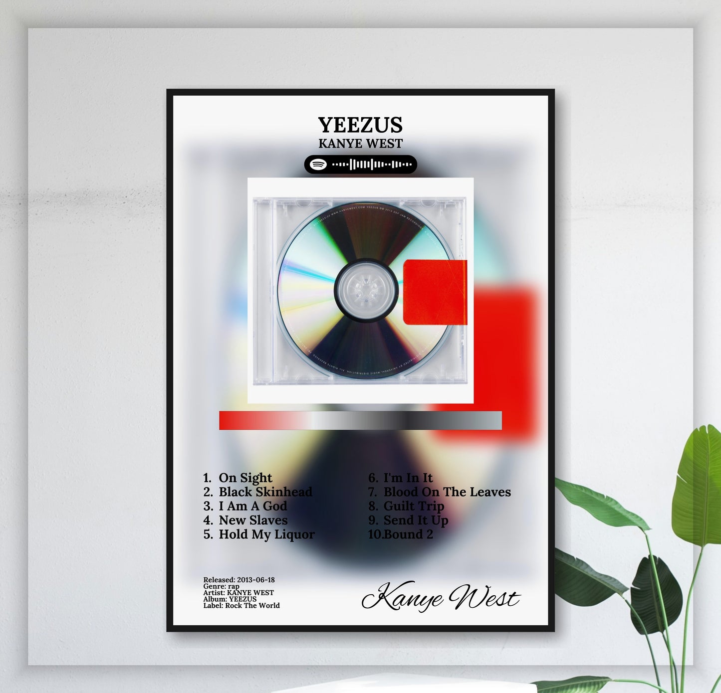 Yeezus - Wall Mockup
