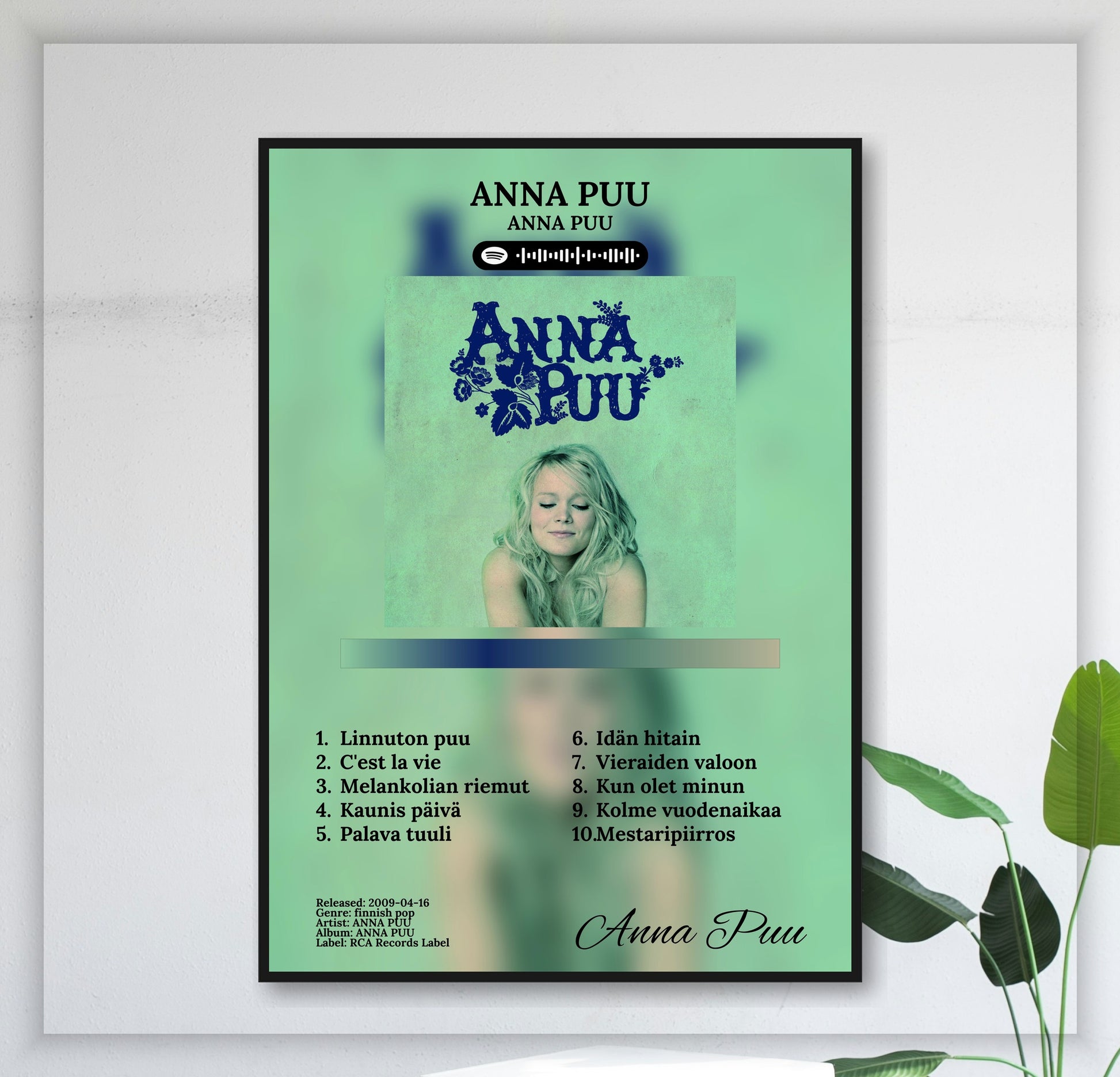 anna-puu-anna-puu juliste seinällä