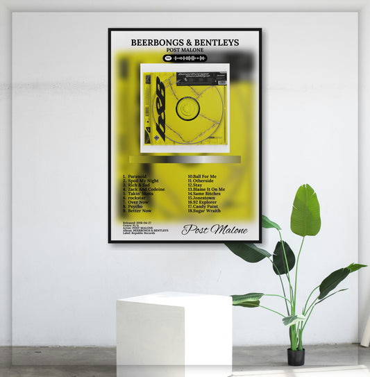 Beerbongs And Bentleys - Wall Mockup