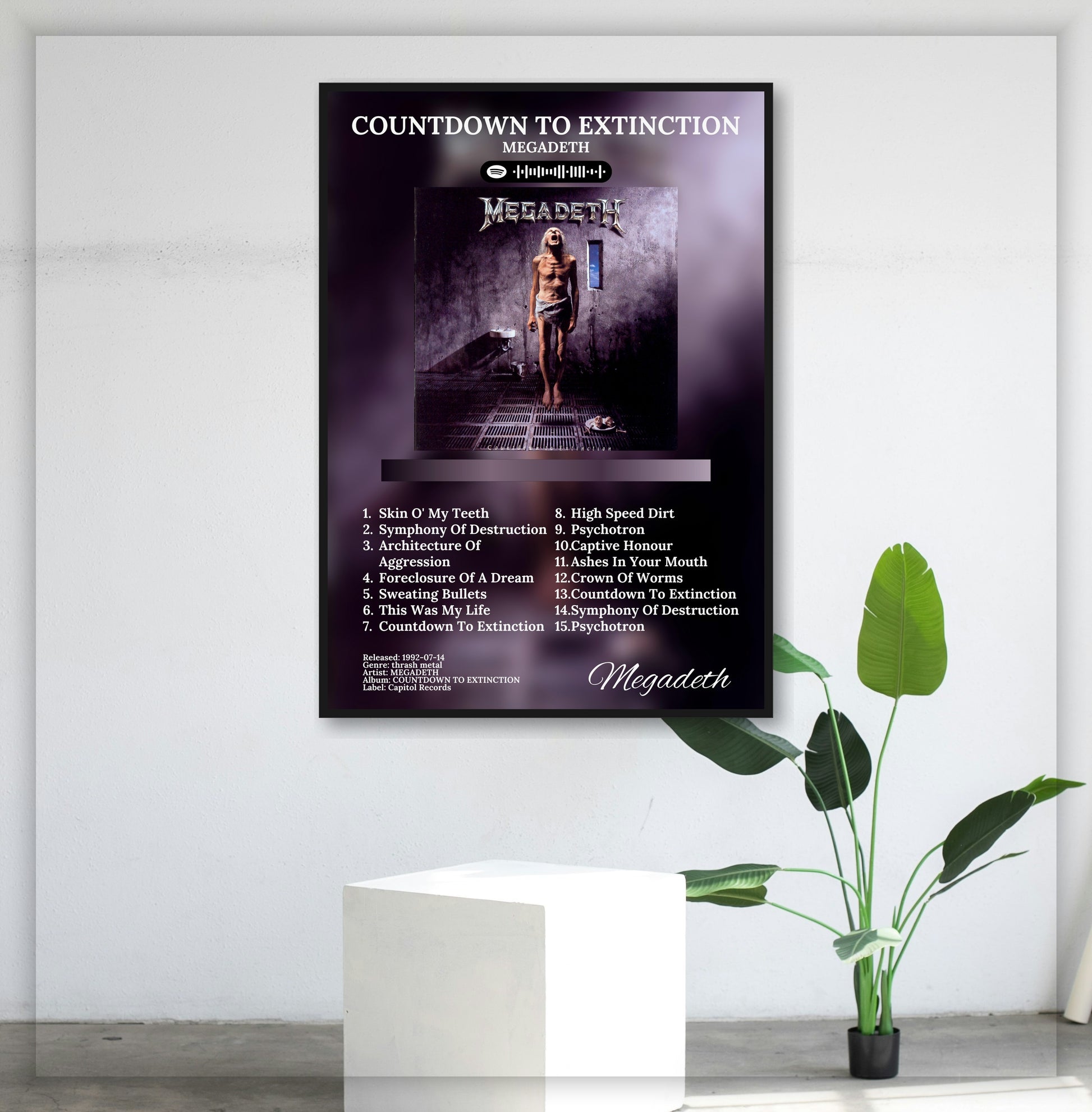 Countdown To Extinction - Wall Mockup