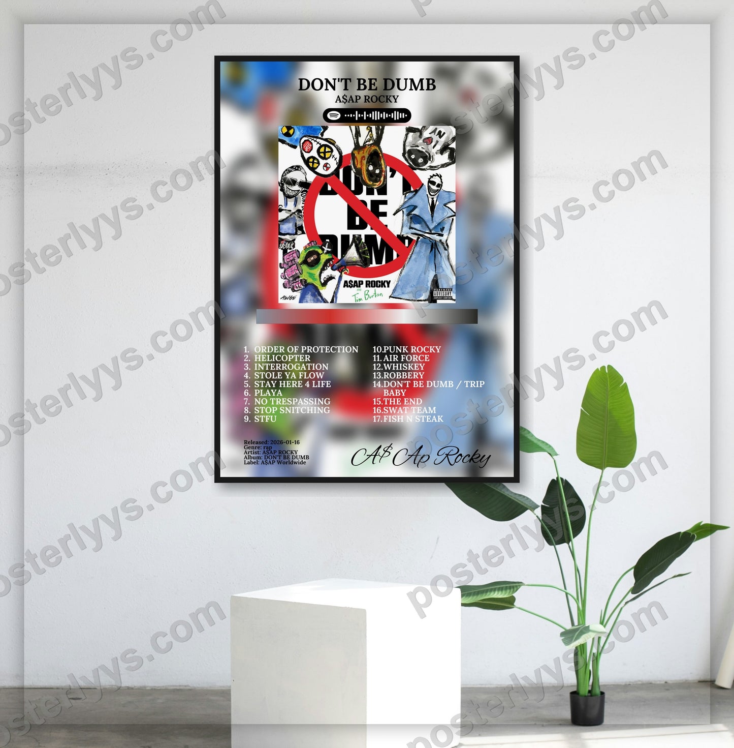Dont Be Dumb - Wall Mockup