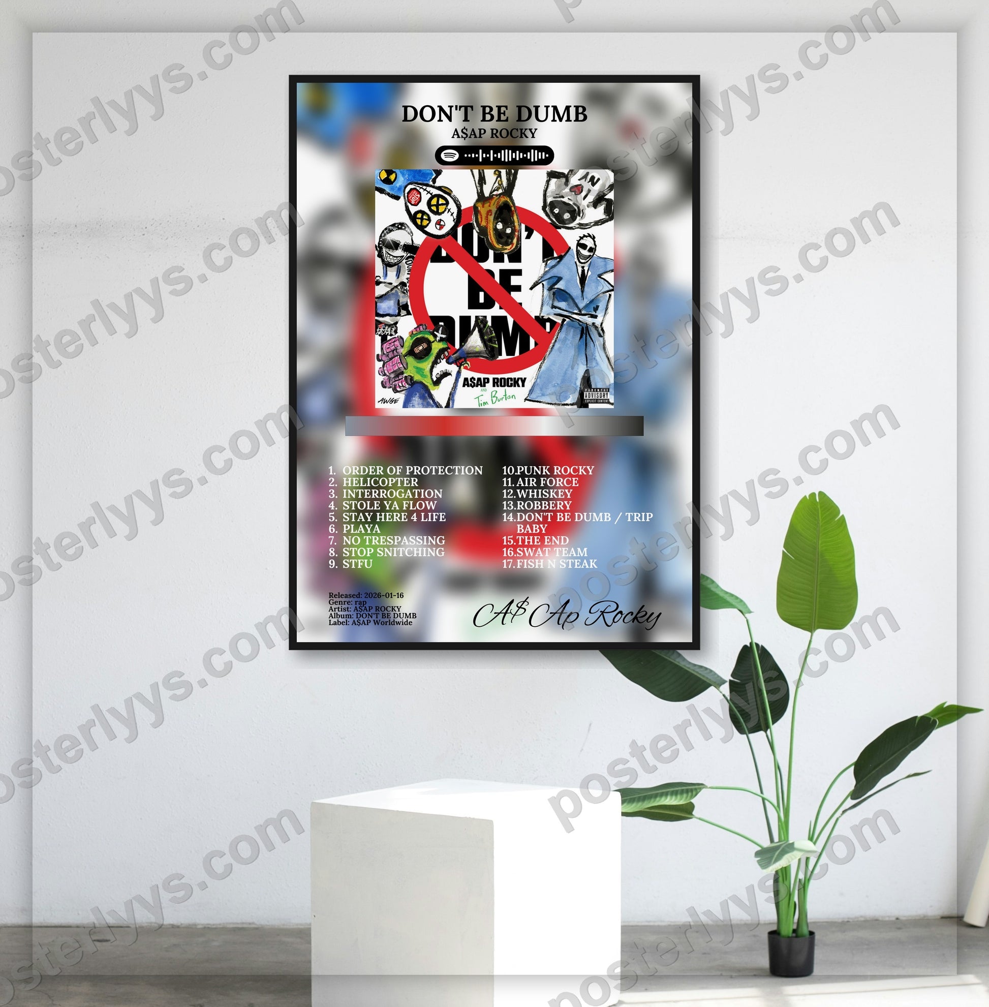 Dont Be Dumb - Wall Mockup