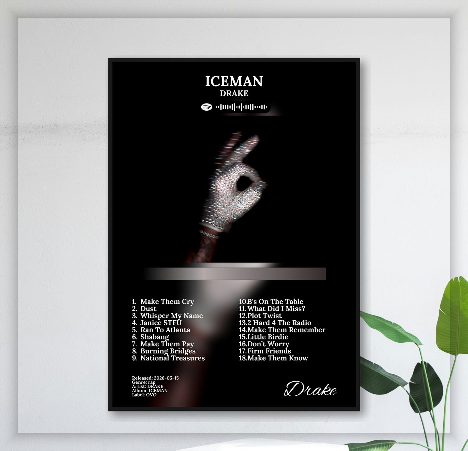 Iceman - Wall Mockup