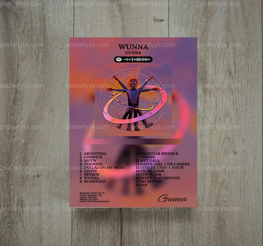 Aesthetic Rap Music Decor In Multiple Sizes - Wall Mockup