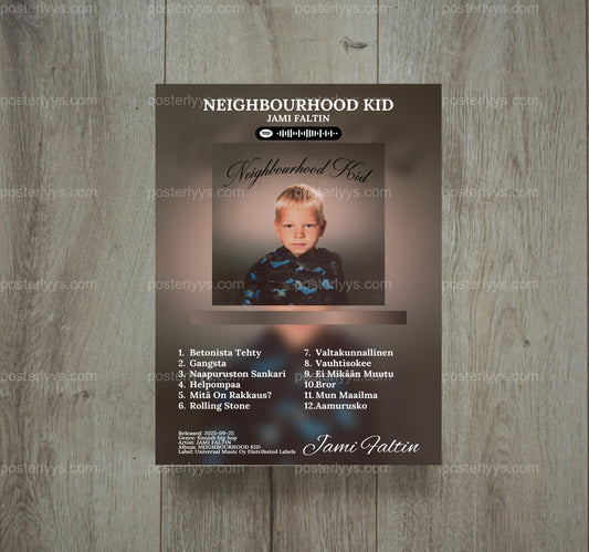 Neighbourhood Kid - Wall Mockup