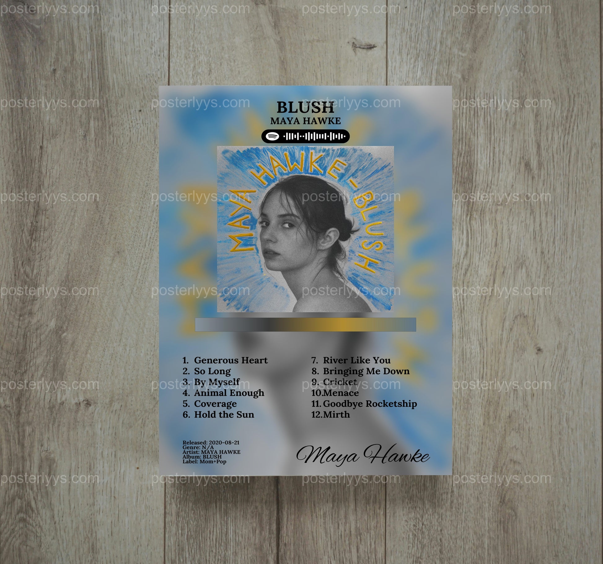 Evocative Semi-Glossy Print - Wall Mockup