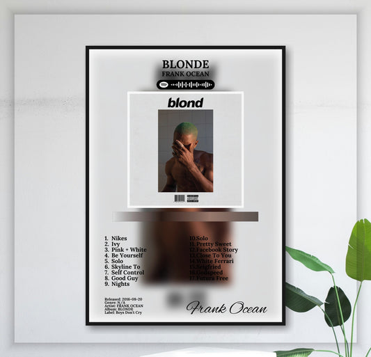 frank-ocean-blonde juliste seinällä