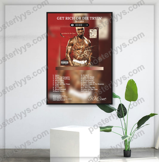 Get Rich Or Die Tryin' - Wall Mockup