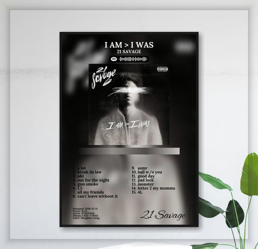 I Am > I Was - Wall Mockup