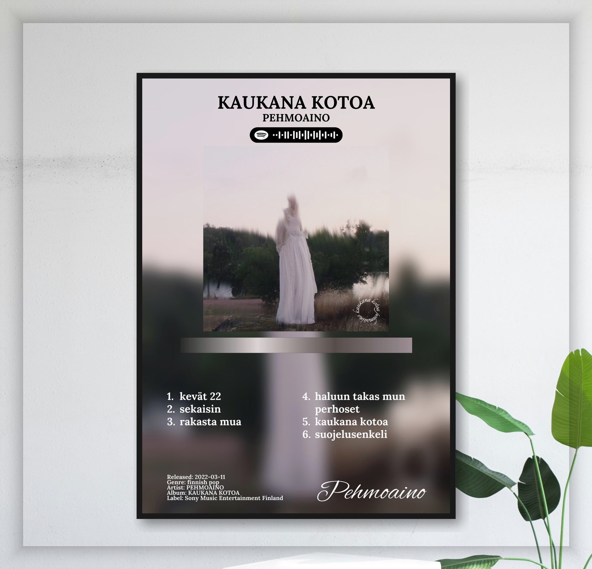 Kaukana Kotoa - Wall Mockup