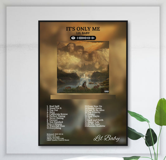 lil-baby-its-only-me juliste seinällä
