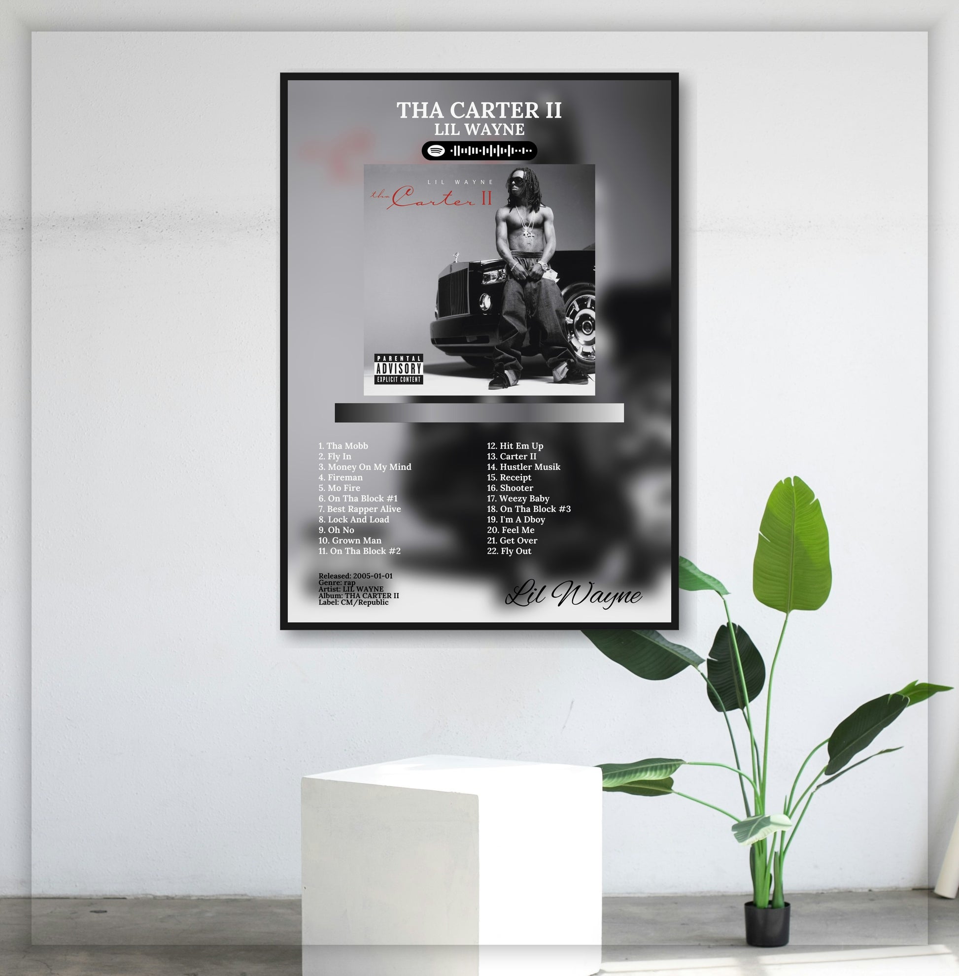The Carter Iv - Wall Mockup