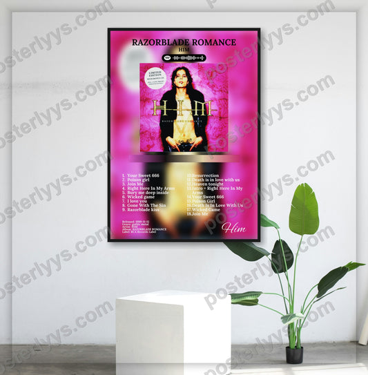 Razorblade Romance - Wall Mockup