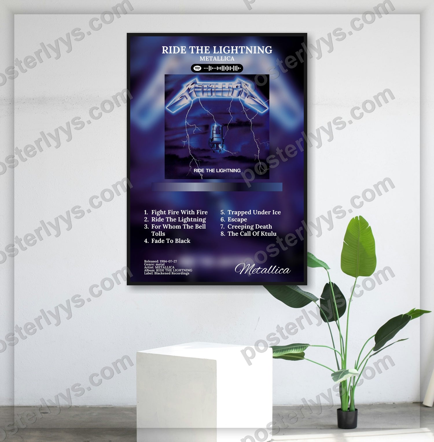 Ride The Lightning - Wall Mockup