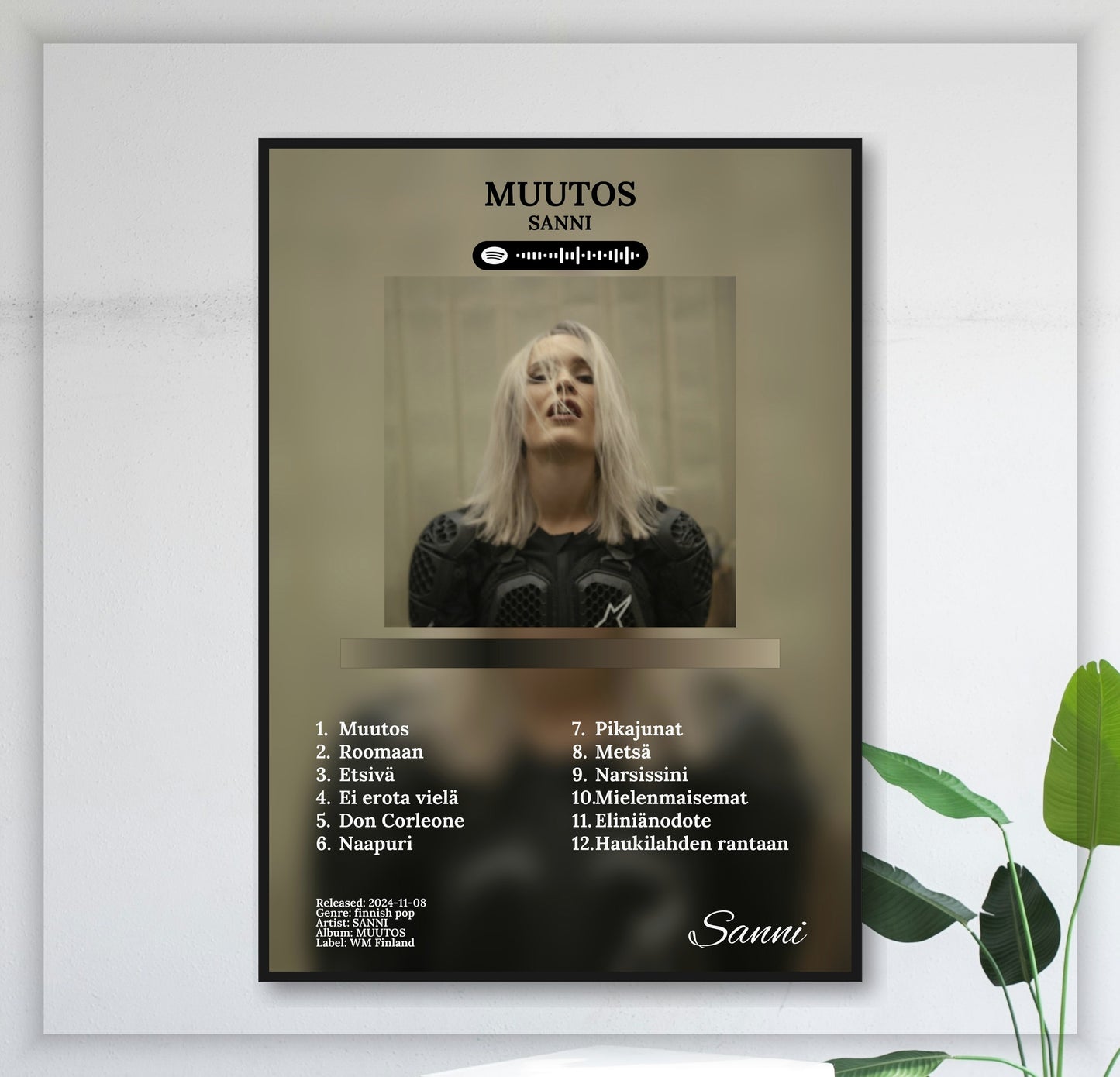 SANNI - Muutos juliste seinällä