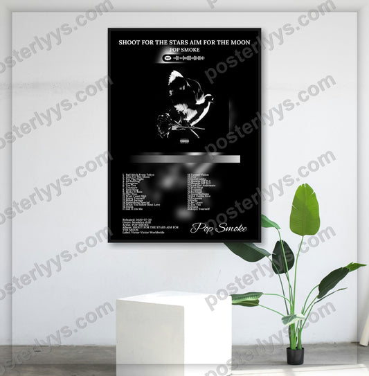 Shoot For The Stars Aim For The Moon - Wall Mockup