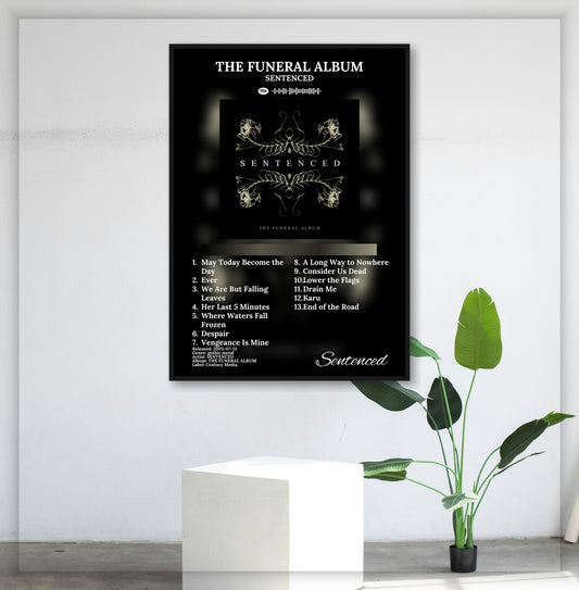 Sentenced: -The Funeral Album - Wall Mockup