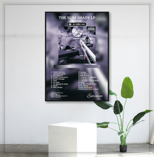 Eminem'S The Slim Shady Lp - Wall Mockup