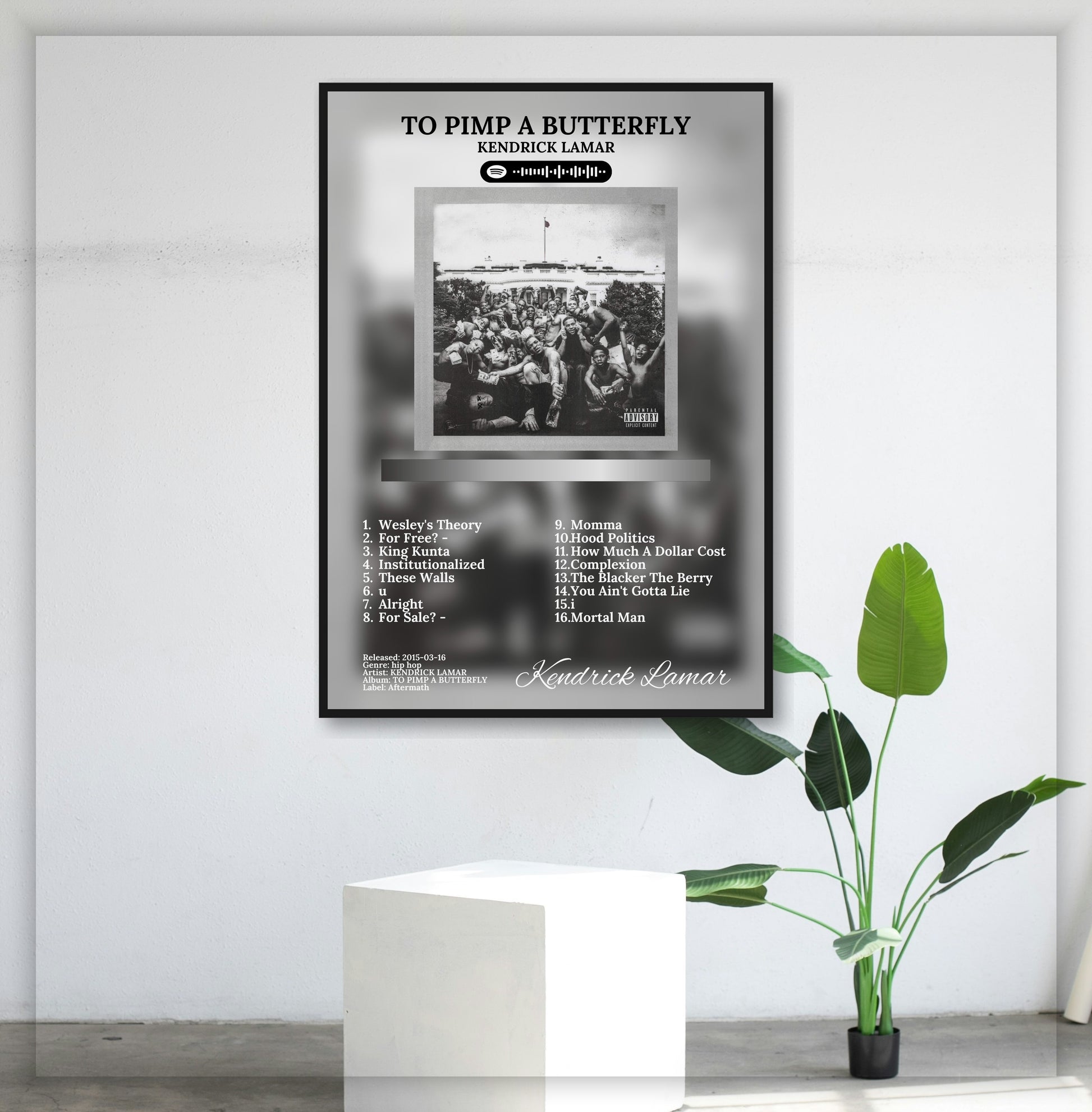 To Pimp A Butterfly - Wall Mockup