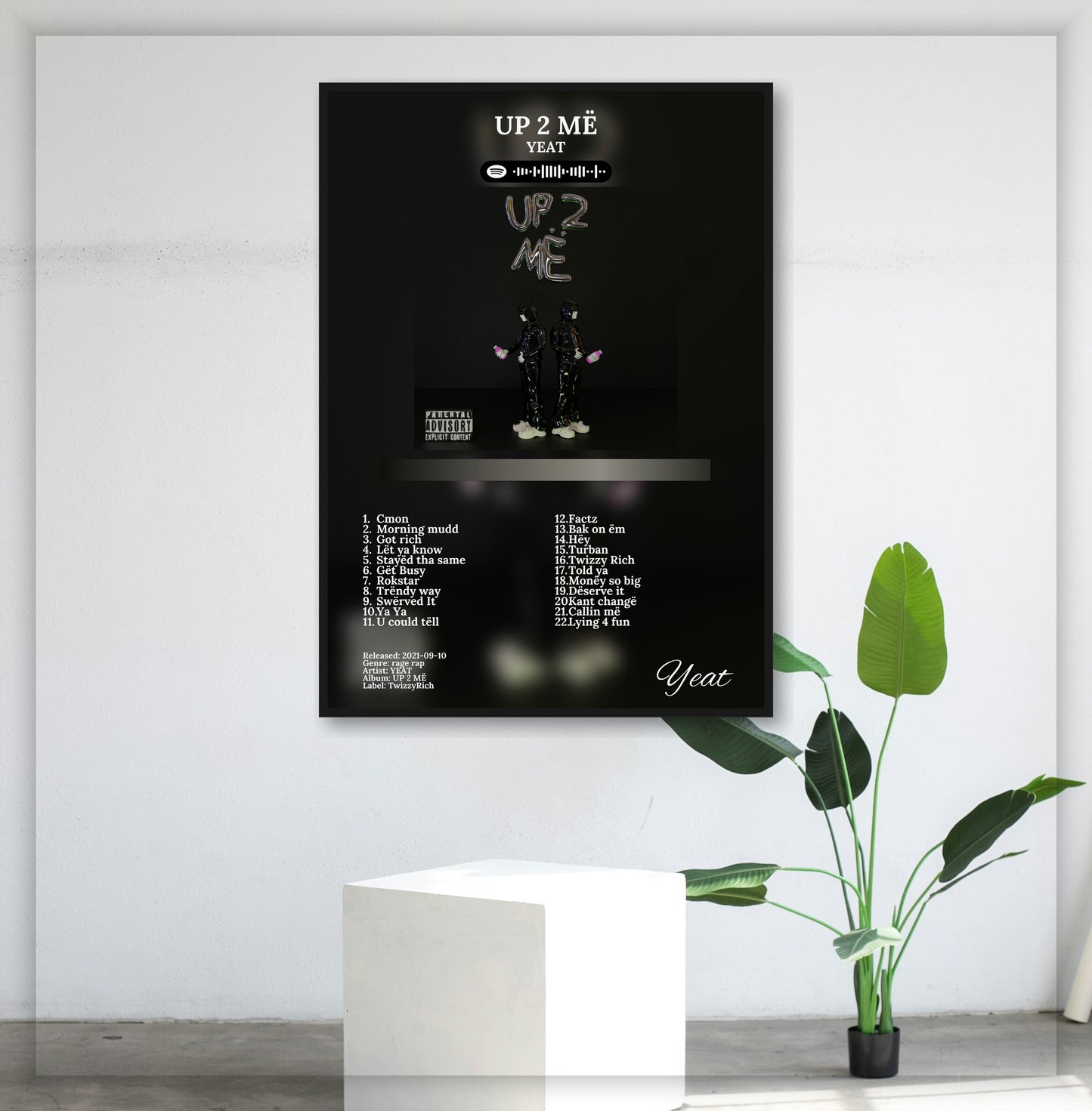 Up 2 Me - Wall Mockup