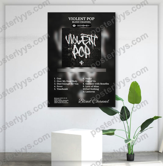 Violent Pop - Wall Mockup