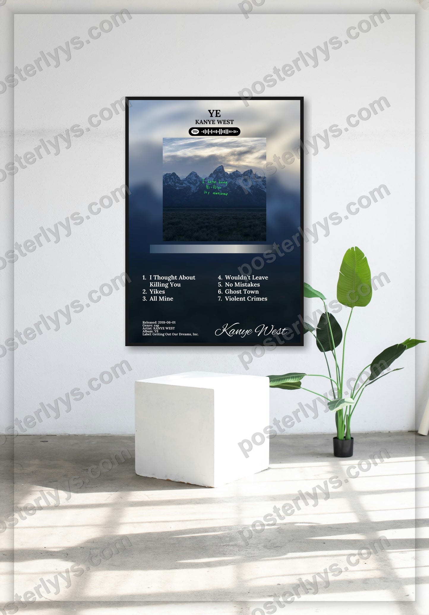 Ye - Wall Mockup